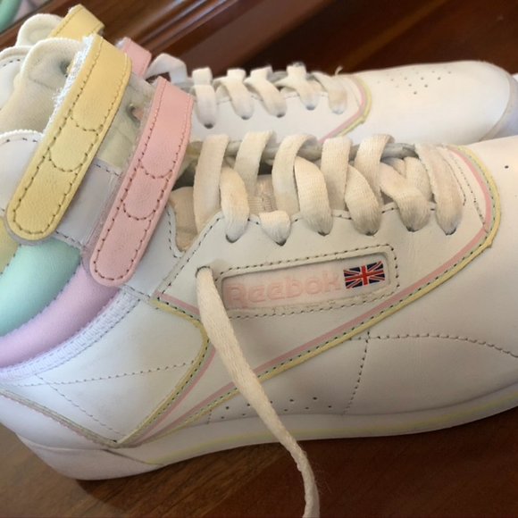 pastel reebok high tops
